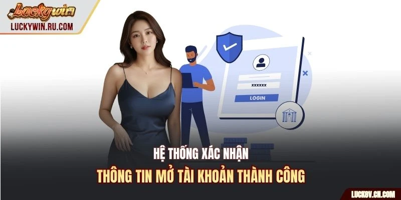 Hệ thống xác nhận thông tin mở tài khoản thành công