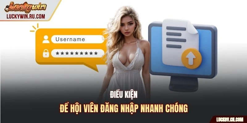 Điều kiện để hội viên đăng nhập nhanh chóng