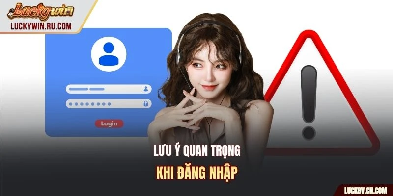 Lưu ý quan trọng khi đăng nhập